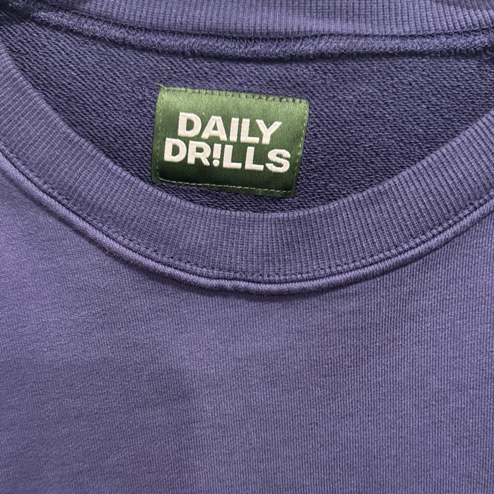Daily Drills Warmest Wishes Unisex Navy Crew Sweatshirt XS/S